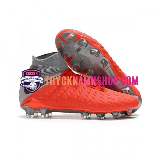 Nike Hypervenom Phantom 3 Elite DF FG Röd Grå Fotbollsskor