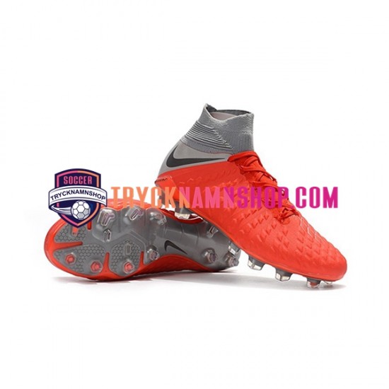 Nike Hypervenom Phantom 3 Elite DF FG Röd Grå Fotbollsskor