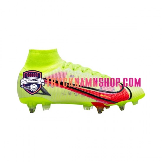 Nike Mercurial Superfly VIII Motivation Elite SG Pro AC Röd Gul Fotbollsskor