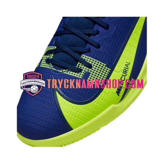 Nike Mercurial Superfly VIII Recharge Academy IC Blå Gul Fotbollsskor