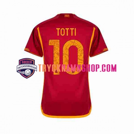 AS Roma Totti 10 2023-2024 Tröja 1:a Matchställ Män Kortärmad