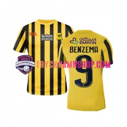 Al-Ittihad Benzema 9 2022-2023 Tröja 1:a Matchställ Män Kortärmad