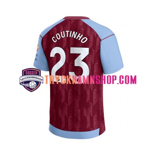 Aston Villa Philippe Coutinho 23 2023-2024 Tröja 1:a Matchställ Män Kortärmad