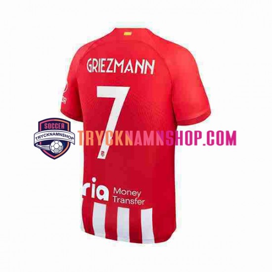 Atlético Madrid Antoine Griezmann 7 2023-2024 Tröja 1:a Matchställ Män Kortärmad