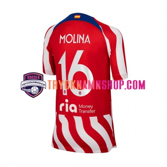 Atlético Madrid Nahuel Molina 16 2022-2023 Tröja 1:a Matchställ Män Kortärmad