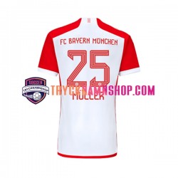 FC Bayern München Thomas Muller 25 2023-2024 Tröja 1:a Matchställ Män Kortärmad