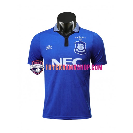 Everton 1995 Tröja Retro 1:a Matchställ Män Kortärmad