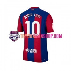 FC Barcelona Ansu Fati 10 2023-2024 Tröja 1:a Matchställ Män Kortärmad