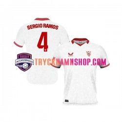 Sevilla FC Sergio Ramos 4 2023-2024 Tröja 1:a Matchställ Män Kortärmad