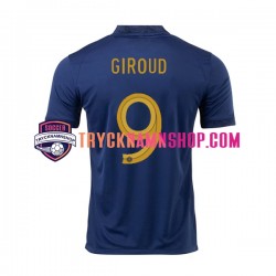 Frankrike Olivier Giroud 9 VM 2022 Tröja 1:a Matchställ Män Kortärmad