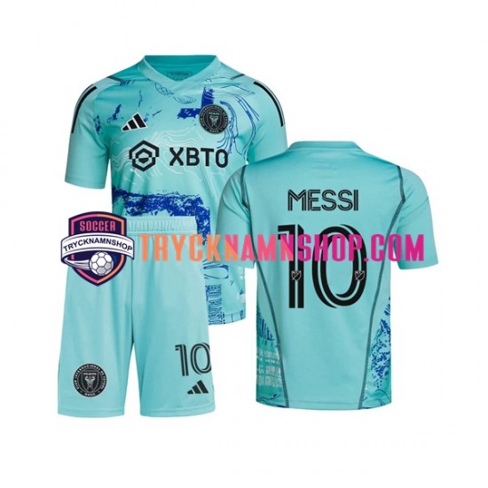 Inter Miami Lionel Messi 10 Special 2023-2024 Tröja 1:a Matchställ Barn Kortärmad