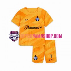 Inter Milan Målvakt Sommer 1 2023-2024 Tröja 1:a Matchställ Barn Kortärmad