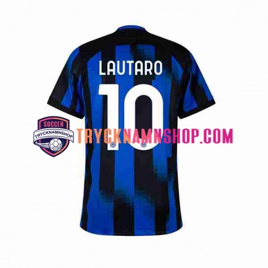 Inter Milan Lautaro Martinez 10 2023-2024 Tröja 1:a Matchställ Män Kortärmad