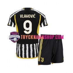 USA Juventus Dn Vlahovic 9 2023-2024 Tröja 1:a Matchställ Barn Kortärmad