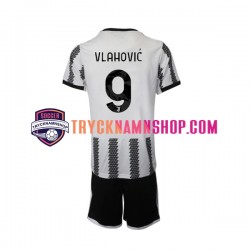 Juventus Vlahovic 9 2022-2023 Tröja 1:a Matchställ Barn Kortärmad