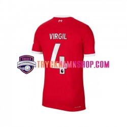 Liverpool Virgil van Dijk 4 2023-2024 Tröja 1:a Matchställ Män Kortärmad