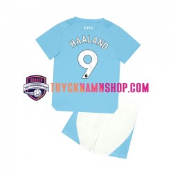 Manchester City Haaland 9 2023-2024 Tröja 1:a Matchställ Barn Kortärmad