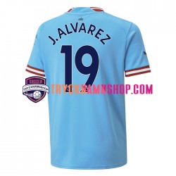 Manchester City J. ALVAREZ 19 2022-2023 Tröja 1:a Matchställ Män Kortärmad