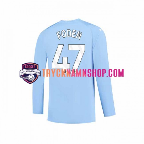 Manchester City Phil Foden 47 2023-2024 Tröja 1:a Matchställ Män Långärmad