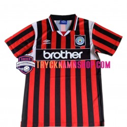 Manchester City 1996 Tröja Retro 2:a Matchställ Män Kortärmad