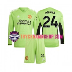Manchester United Målvakt Andre Onana 24 2023-2024 Tröja 1:a Matchställ Barn Långärmad