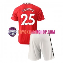Manchester United Jadon Sancho 25 2022-2023 Tröja 1:a Matchställ Barn Kortärmad