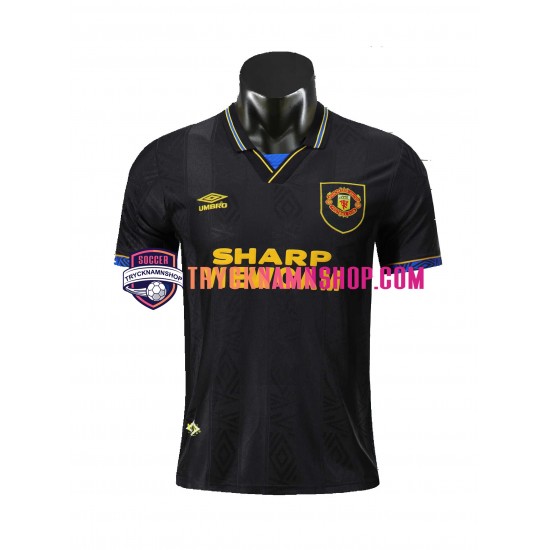 Manchester United 1994 Tröja Retro 2:a Matchställ Män Kortärmad