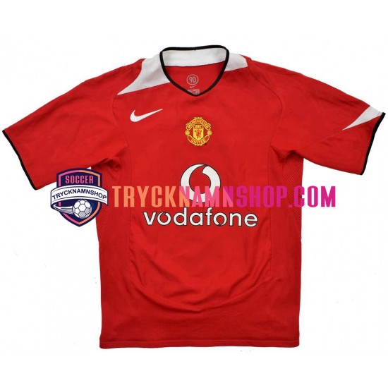 Manchester United 2004-2006 Tröja Retro 1:a Matchställ Män Kortärmad