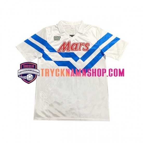 SSC Napoli 1989 1990 Tröja Retro 2:a Matchställ Män Kortärmad