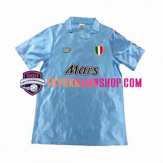 SSC Napoli 1990 1991 Tröja Retro 1:a Matchställ Män Kortärmad