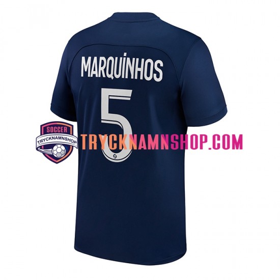 Paris Saint-Germain Marquinhos 5 2022-2023 Tröja 1:a Matchställ Män Kortärmad