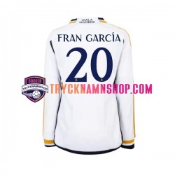 Real Madrid Fran Garcia 20 2023-2024 Tröja 1:a Matchställ Män Långärmad