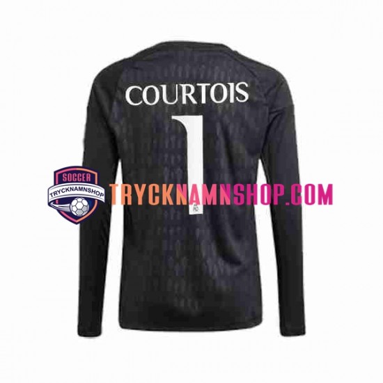 Real Madrid Målvakt Thibaut Courtois 1 2023-2024 Tröja 2:a Matchställ Män Långärmad