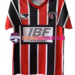 São Paulo 1991 Tröja Retro 2:a Matchställ Män Kortärmad