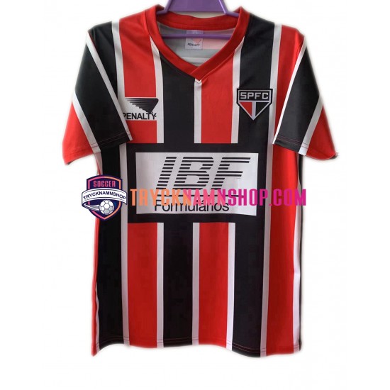 São Paulo 1991 Tröja Retro 2:a Matchställ Män Kortärmad