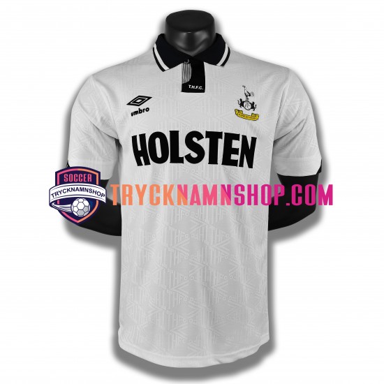 Tottenham Hotspur 1990 Tröja Retro 1:a Matchställ Män Kortärmad