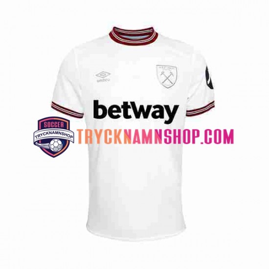 West Ham United 2023-2024 Tröja 2:a Matchställ Män Kortärmad