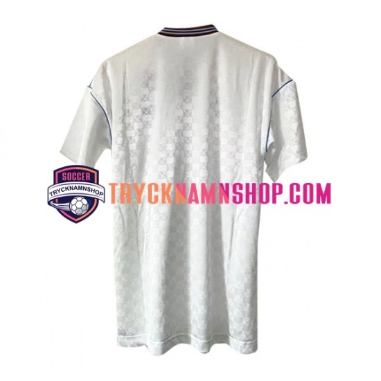 West Ham United 1989-1990 Tröja Retro 2:a Matchställ Män Kortärmad