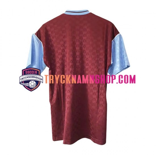 West Ham United 1989-1990 Tröja Retro 1:a Matchställ Män Kortärmad