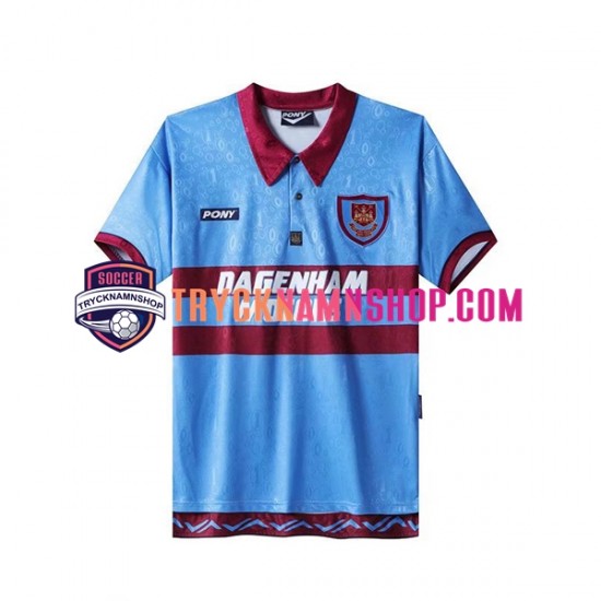 West Ham United 1995-1996 Tröja Retro 1:a Matchställ Män Kortärmad