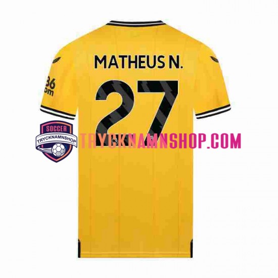 Wolverhampton Wanderers Matheus Nunes 27 2023-2024 Tröja 1:a Matchställ Män Kortärmad