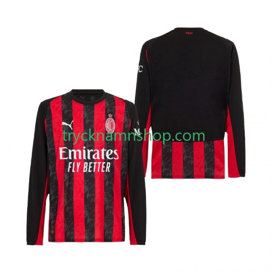 AC Milan 2025-2026 Tröja 1:a Matchställ Män Långärmad