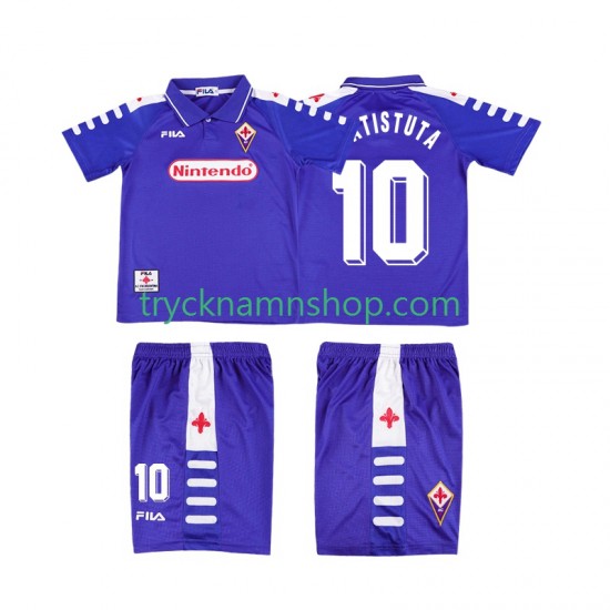Fiorentina RUICOSTA 10 1998 1999 Tröja Retro 1:a Matchställ Barn Kortärmad