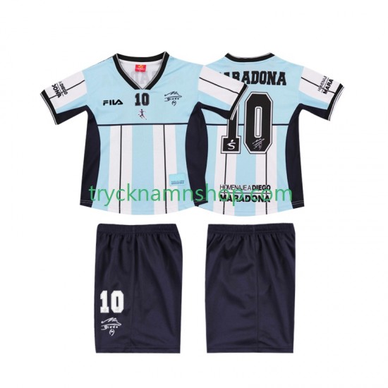 Argentina MARADONA 10 2000 Tröja Retro 1:a Matchställ Barn Kortärmad