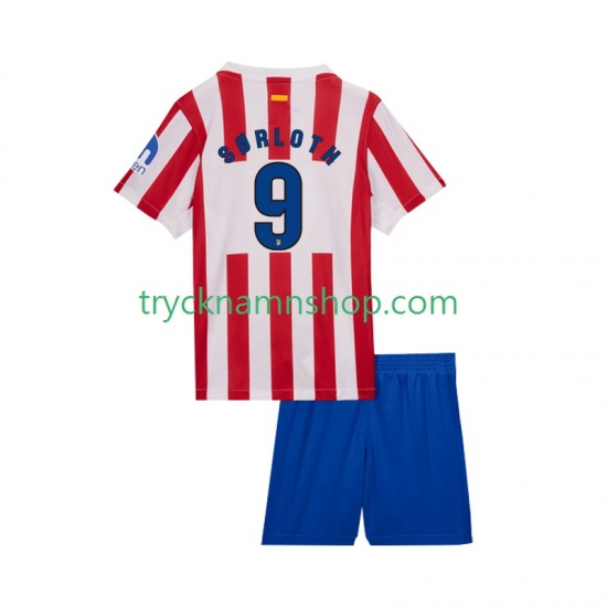 Atlético Madrid Alexander Sorloth 9 2025-2026 Tröja 1:a Matchställ Barn Kortärmad
