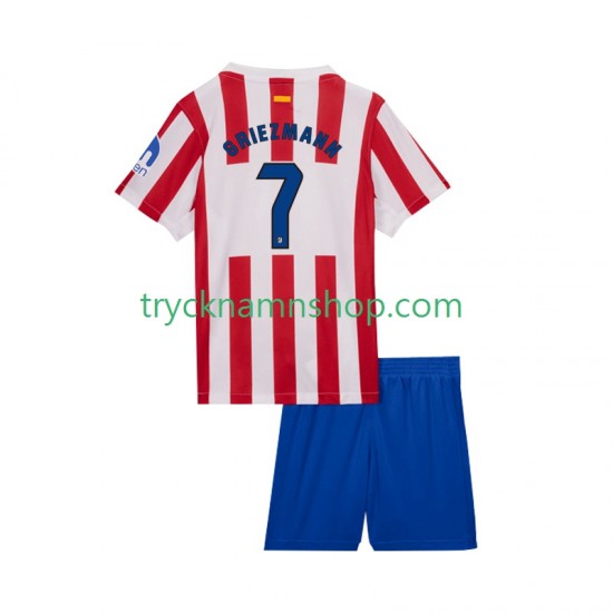 Atlético Madrid Antoine Griezmann 7 2025-2026 Tröja 1:a Matchställ Barn Kortärmad