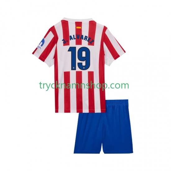Atlético Madrid Julian Alvarez 19 2025-2026 Tröja 1:a Matchställ Barn Kortärmad