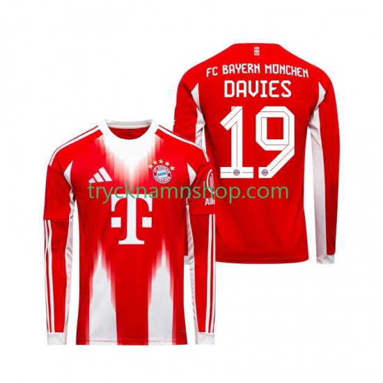 FC Bayern München Alphonso Davies 19 2025-2026 Tröja 1:a Matchställ Män Långärmad