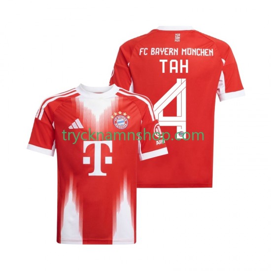 FC Bayern München Jonathan Tah 4 2025-2026 Tröja 1:a Matchställ Män Kortärmad