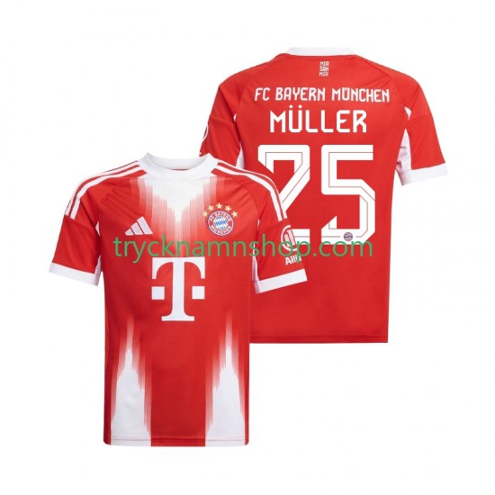 FC Bayern München Thomas Muller 25 2025-2026 Tröja 1:a Matchställ Män Kortärmad